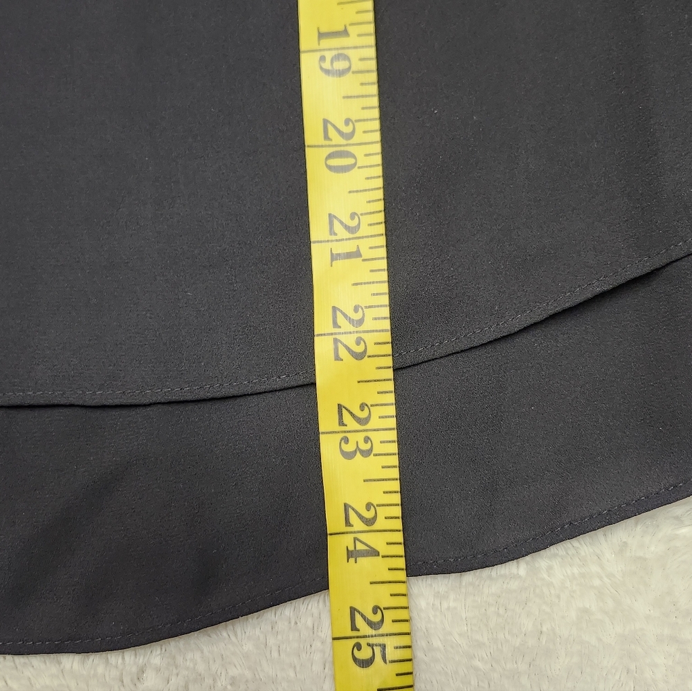 • J Jill Women’s Sleeveless Layered Sheer Chiffon Blouse Petite Size XS Black - Picture 11 of 11